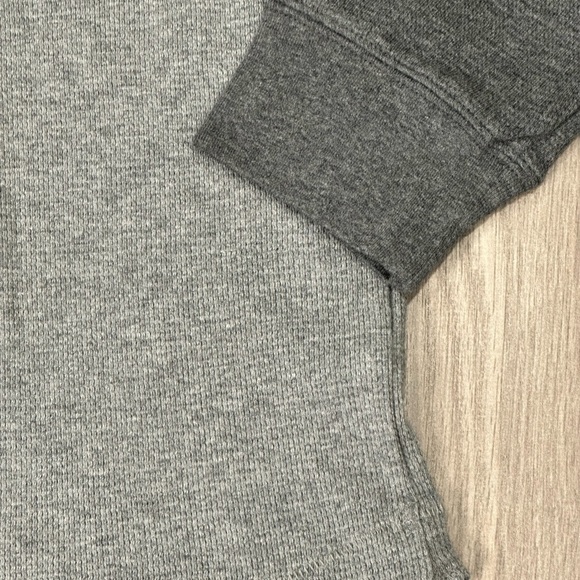 Men's Sonoma Medium 38 - 40 Crew Thermal Shirt Grey Charcoal Waffle Knit NWT - Picture 6 of 8